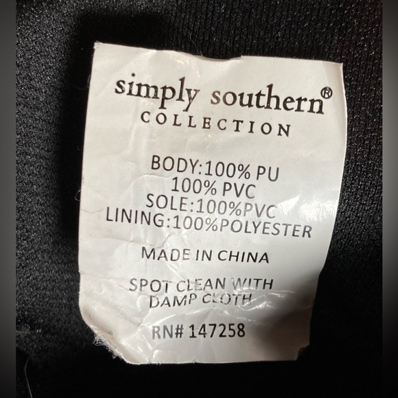 Black and Snake Print Women's Simply Southern Boots, size 7 - Picture 7 of 7